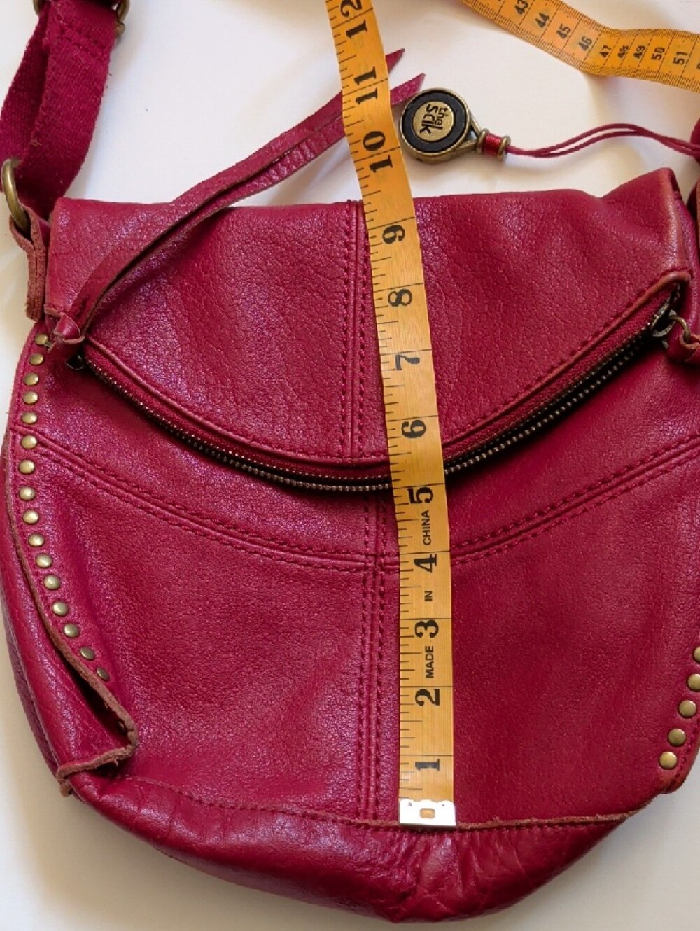 Y2K The Sak Red Leather Crossbody - Picture 10 of 11
